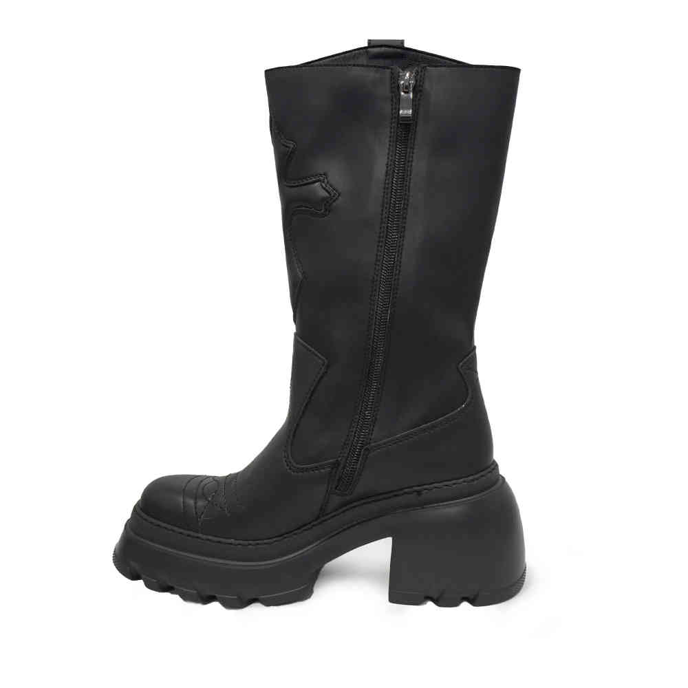 Altercore - Monroe Vegan Bottes de plate-forme - Noir
